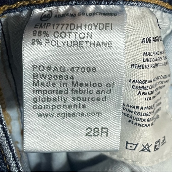 AG Adriano Goldschmied Jeans Womens 28 R The Farrah Skinny Ankle High Rise - Picture 12 of 16